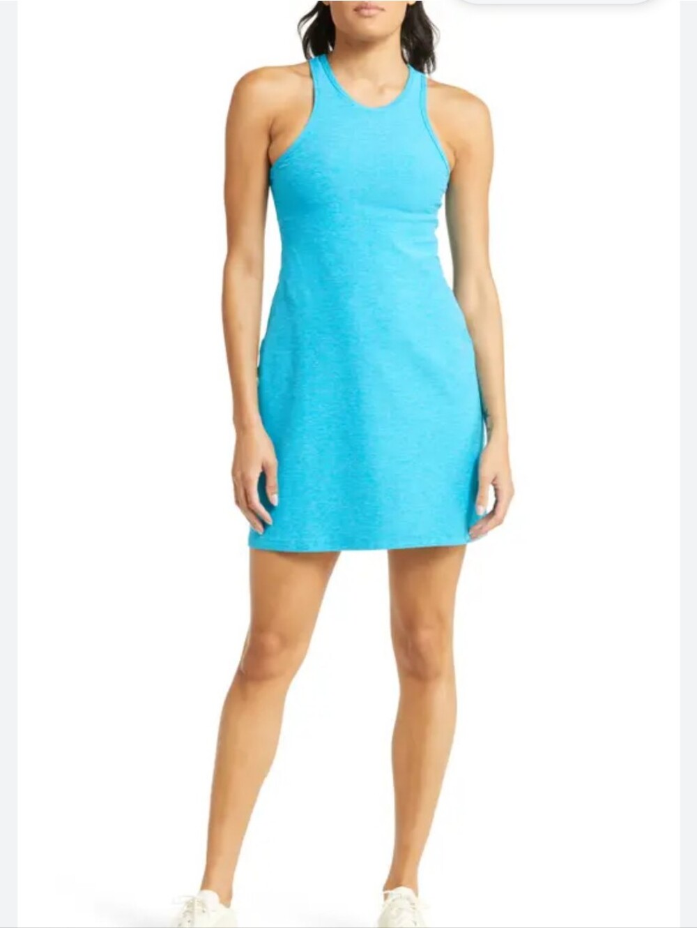 Beyond Yoga Bright Aqua Athletic Dress Size Medium Space Dye Under Lock And Key